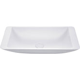 Classique 600 Matte White Cast Stone Above Counter Basin
